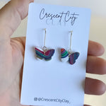 Load image into Gallery viewer, Abstract Butterfly Dangle Earrings #4
