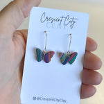 Load image into Gallery viewer, Abstract Butterfly Dangle Earrings #2
