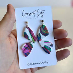 Winged Abstract Earrings #1