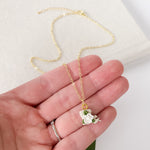 Load image into Gallery viewer, Louisiana Magnolia Flower Pendant Necklace
