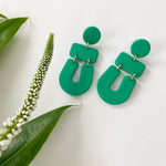 Load image into Gallery viewer, Sazerac earrings in kelly green

