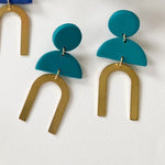 Load image into Gallery viewer, Josephine Earrings in Teal

