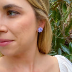 Load image into Gallery viewer, Double Knot Studs in Lilac
