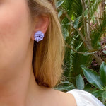Load image into Gallery viewer, Double Knot Studs in Lilac
