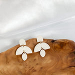 Load image into Gallery viewer, Magnolia Earrings in Ivory
