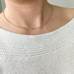 Load image into Gallery viewer, 18k Gold Filled Flat Beaded Necklace
