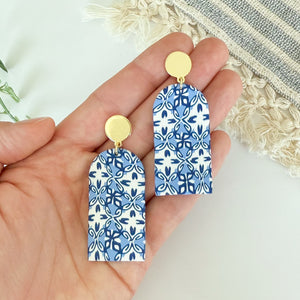 Colonnade Earrings in Santorini
