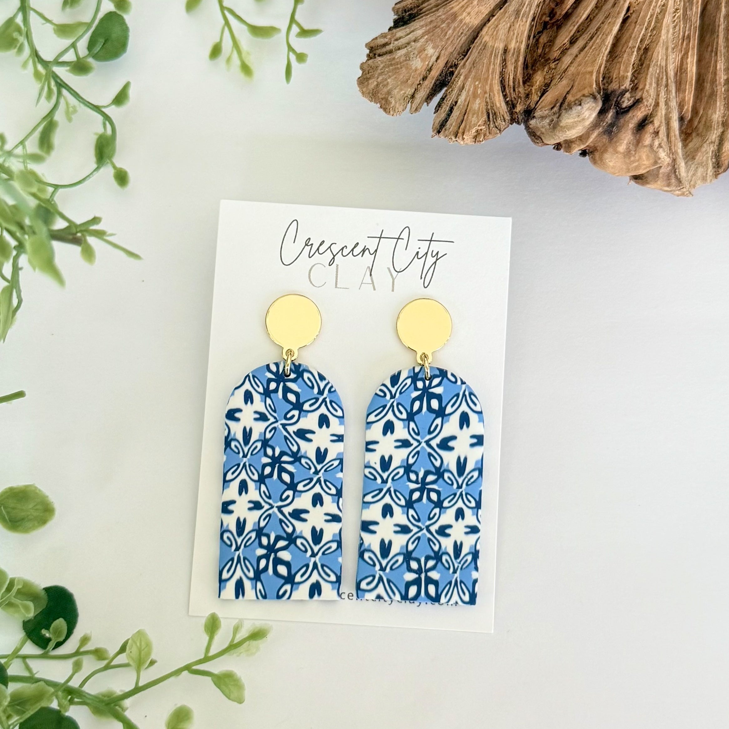 Colonnade Earrings in Santorini
