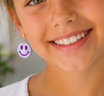 Load image into Gallery viewer, Smiley Face Dangle Earrings
