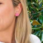 Load image into Gallery viewer, Bow Stud Earrings in Vintage Pink
