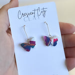 Load image into Gallery viewer, Abstract Butterfly Dangle Earrings #1
