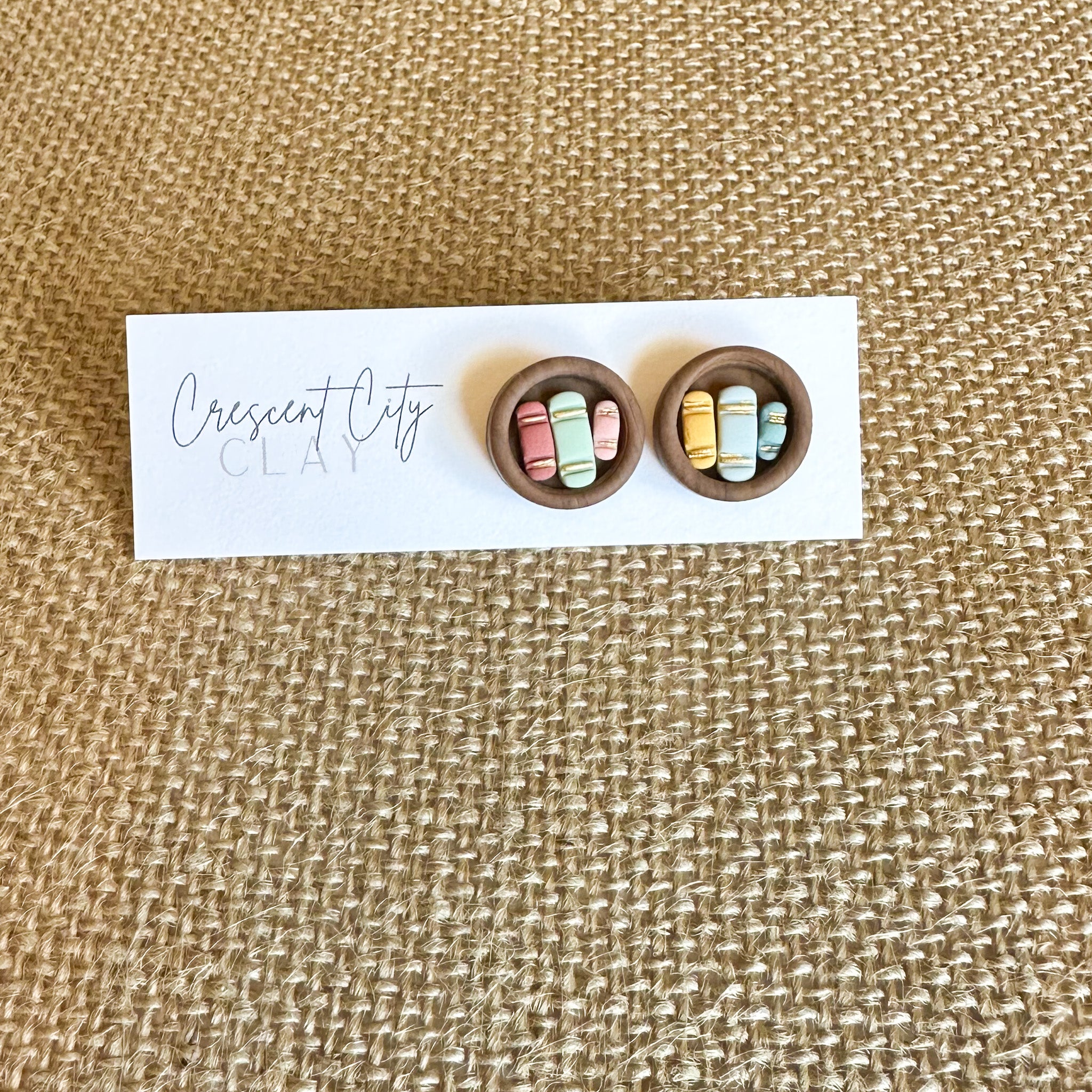 Miniature Bookcase Stud Earrings