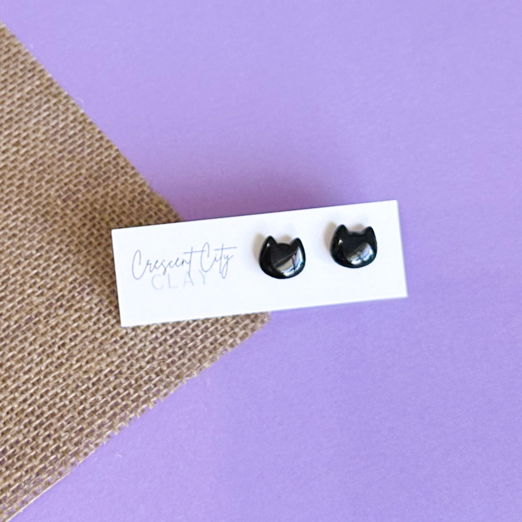 Kitty Cat Stud Earrings