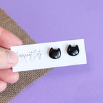 Load image into Gallery viewer, Kitty Cat Stud Earrings
