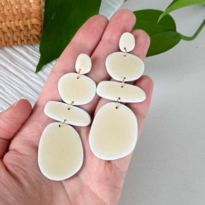 Pontchartrain Earrings in Faux Ceramic Sand