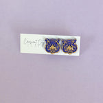 Load image into Gallery viewer, LSU Tiger Stud Earrings
