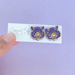 Load image into Gallery viewer, LSU Tiger Stud Earrings
