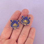 Load image into Gallery viewer, LSU Tiger Stud Earrings
