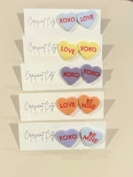 Load image into Gallery viewer, Conversation Heart Stud Earrings
