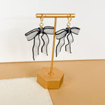 Load image into Gallery viewer, Bow Tie Dangle Earrings
