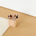 Load image into Gallery viewer, Stud Earrings in Checkered Tortoise
