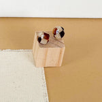 Load image into Gallery viewer, Stud Earrings in Checkered Tortoise
