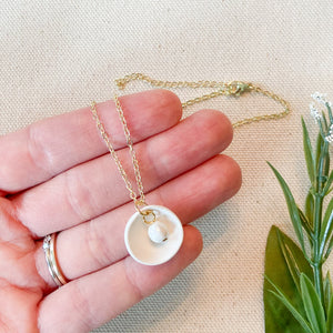 Faux Pearl Adjustable Necklace