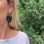 Load image into Gallery viewer, Faux Macrame Dangles in Black
