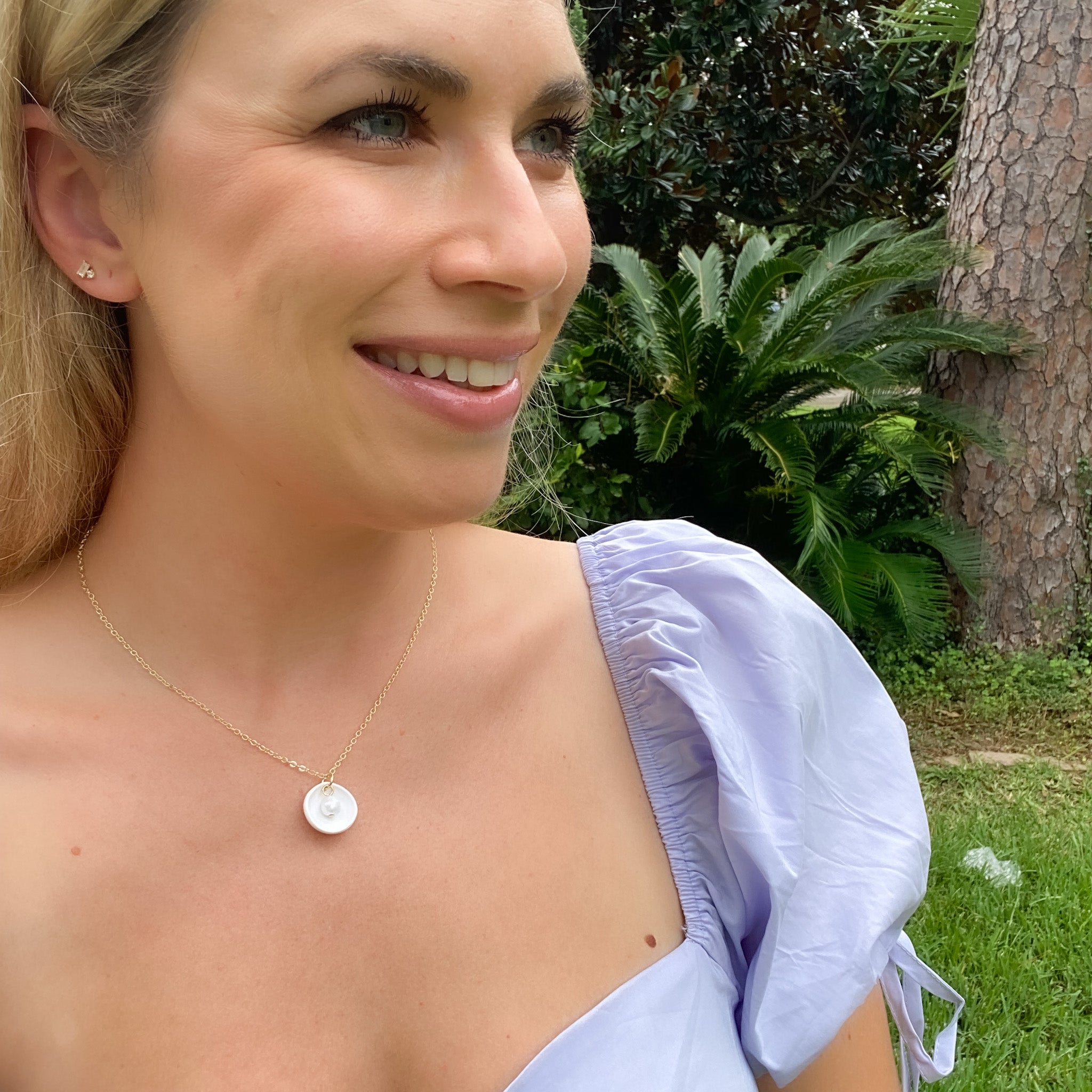 Faux Pearl Adjustable Necklace
