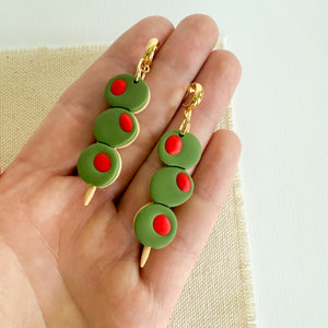 Martini Olive Earrings