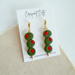 Load image into Gallery viewer, Martini Olive Earrings
