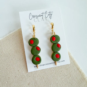 Martini Olive Earrings