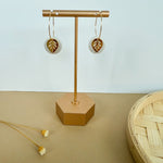 Load image into Gallery viewer, Gold Leaf Hoop Earrings
