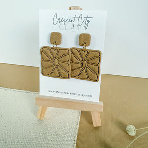 Square Matisse Inspired Earrings