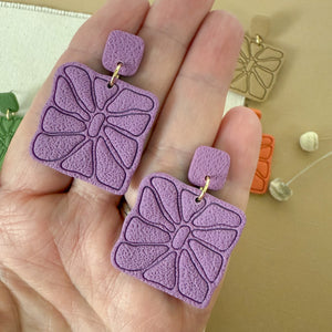 Square Matisse Inspired Earrings
