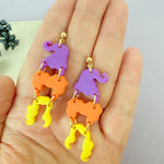 Load image into Gallery viewer, Witch Sisters Dangle Earrings
