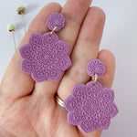 Load image into Gallery viewer, Mandala Earrings in Mulberry
