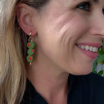 Load image into Gallery viewer, Martini Olive Earrings
