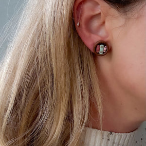 Miniature Bookcase Stud Earrings