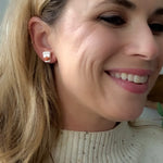Load image into Gallery viewer, Pumpkin Spiced Latte Stud Earrings
