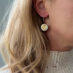 Load image into Gallery viewer, Gold Leaf Hoop Earrings
