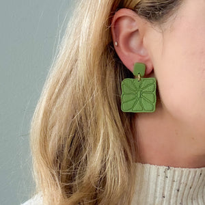 Square Matisse Inspired Earrings