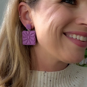 Square Matisse Inspired Earrings