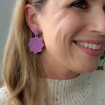Load image into Gallery viewer, Mandala Earrings in Mulberry
