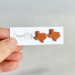 Load image into Gallery viewer, Texas Stud Earrings in Burnt Orange
