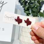 Load image into Gallery viewer, Texas Studs in Bordeaux
