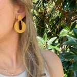 Load image into Gallery viewer, Caroline Earrings in Mustard
