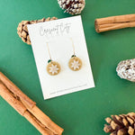 Load image into Gallery viewer, Hoop Earrings in Gold with Crystals
