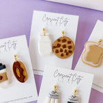 Load image into Gallery viewer, Perfect Pairs Foodie Earrings -- Mik &amp; Cookies
