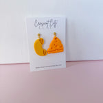 Load image into Gallery viewer, Perfect Pairs Foodie Earrings -- Mac-n-Cheese
